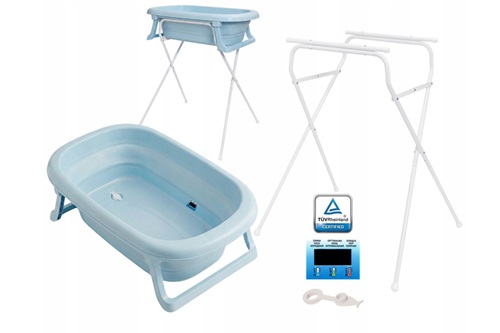 Foldable bath with stand Blue - Tega Baby