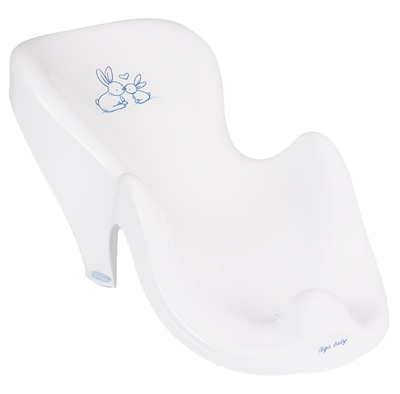 Anatomic baby bath seat LITTLE BUNNIES white - Tega Baby