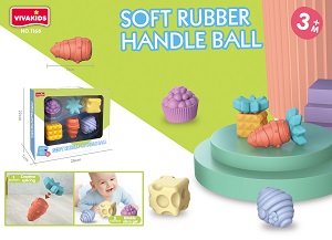 Set of 6 rubber toys Bebes