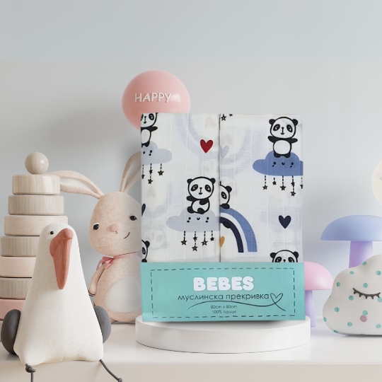 Bebes Muslin wrap 80-80cm