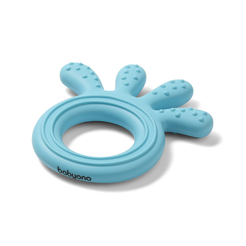 Teether octopus BABYONO blue