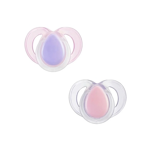 Tommee Tippee pacifier 2in1 18-36m Night time pink