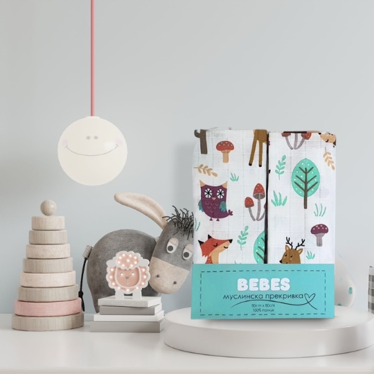 Bebes Muslin wrap 80-80cm